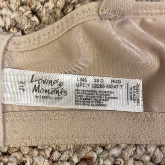 Loving Moments Nude nursing bra with lace detail 38D - Picture 7 of 8